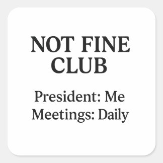 No buen club - Pegatina de vinilo