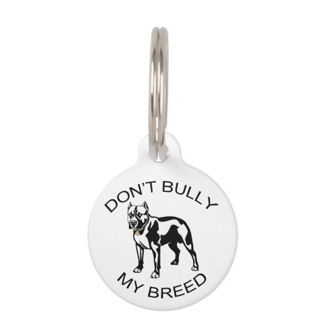 No Bully... Placa para mascotas (Anverso)