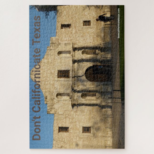 No californices el rompecabezas de piezas de Texas (Vertical)