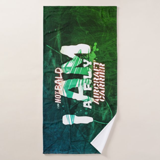 No calvo, militar, ejército (Toalla de baño)