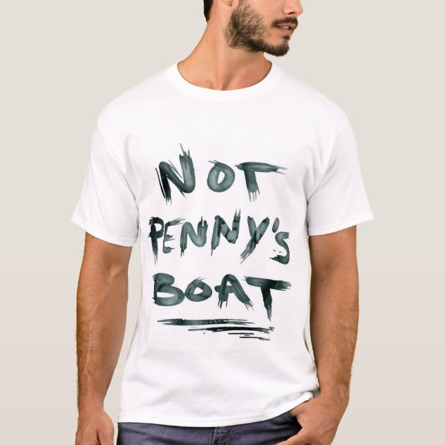 No camiseta de la cita del barco del penique (Anverso)