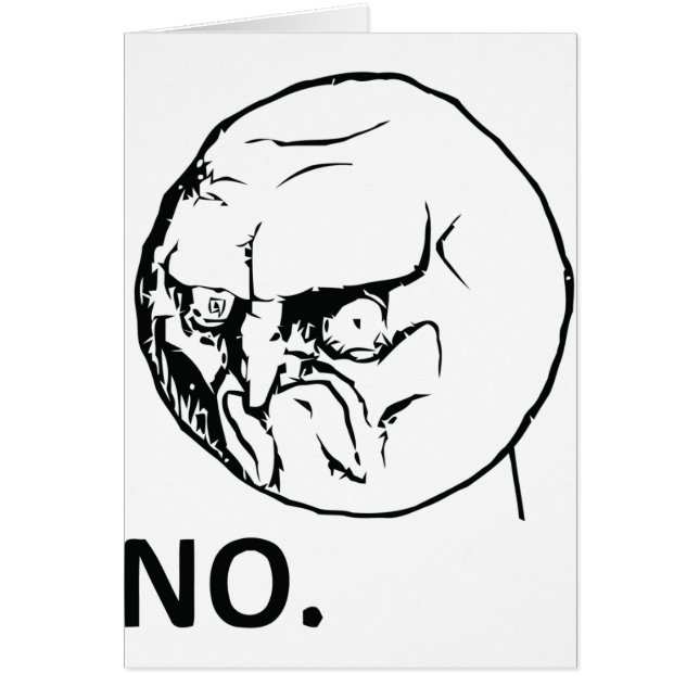 ¡NO! cara (Frente)