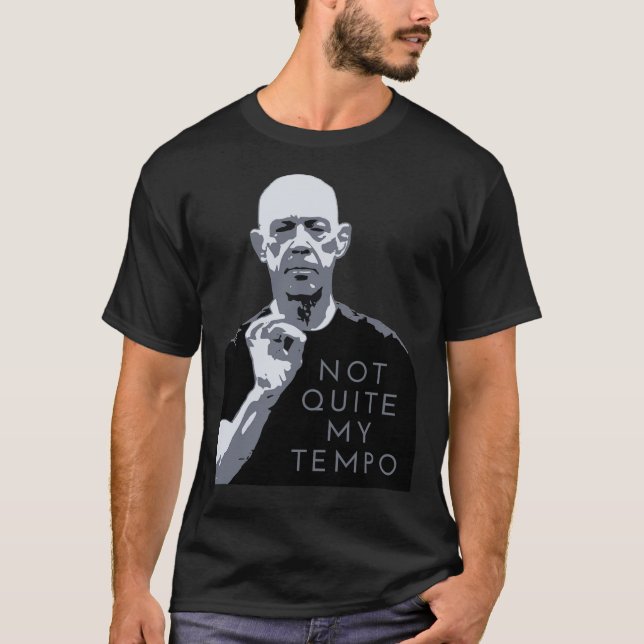 No casi mi camiseta activa en blanco y negro de Te (Anverso)