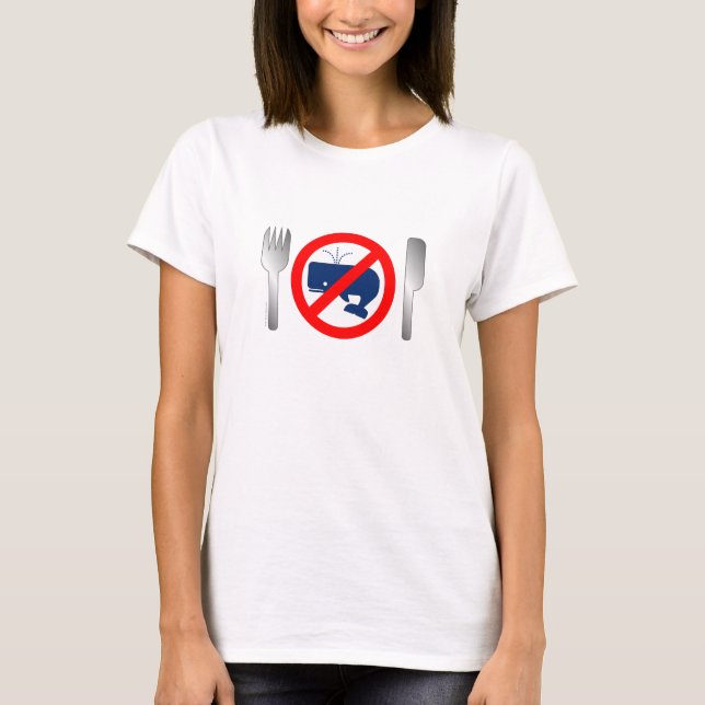 "NO COMA camiseta de NINGUNA BALLENA" (Anverso)