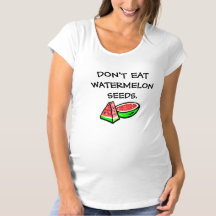 No comas semillas de sandía divertida camiseta de