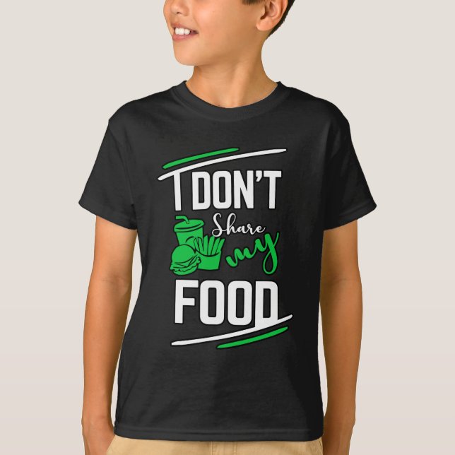 No comparto mi camisa de los niños de la comida (Anverso)