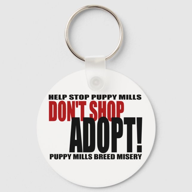 ¡No comprar, Adopta! Llavero (Anverso)
