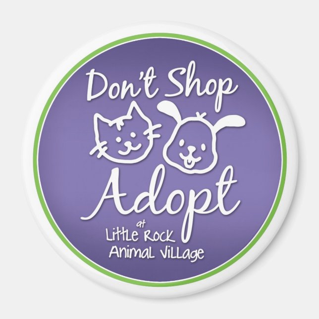 "No comprar, adoptar" imán (Frente)