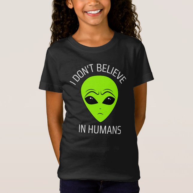 No Creo en Humanos Camiseta (Anverso)