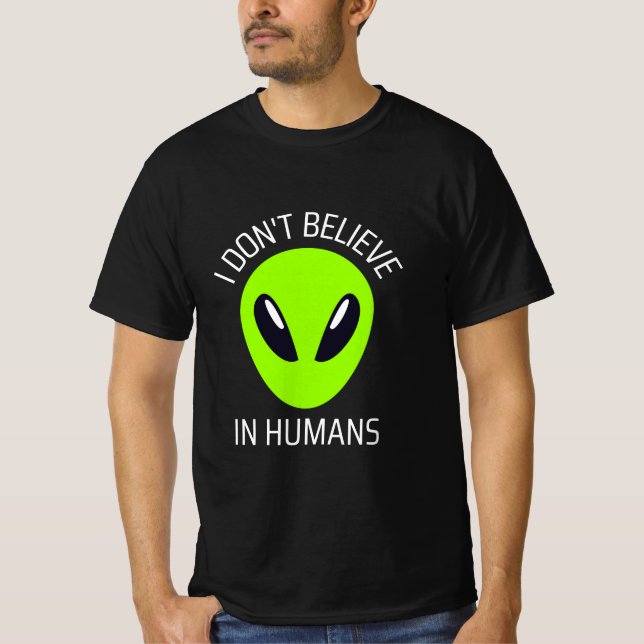 No Creo en Humanos Camiseta (Anverso)