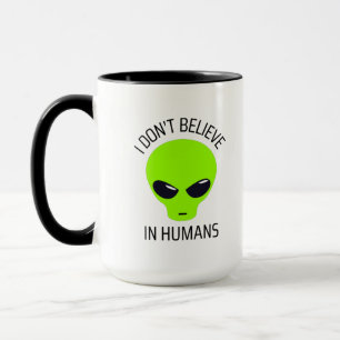 No Creo en los Humanos Taza de Café