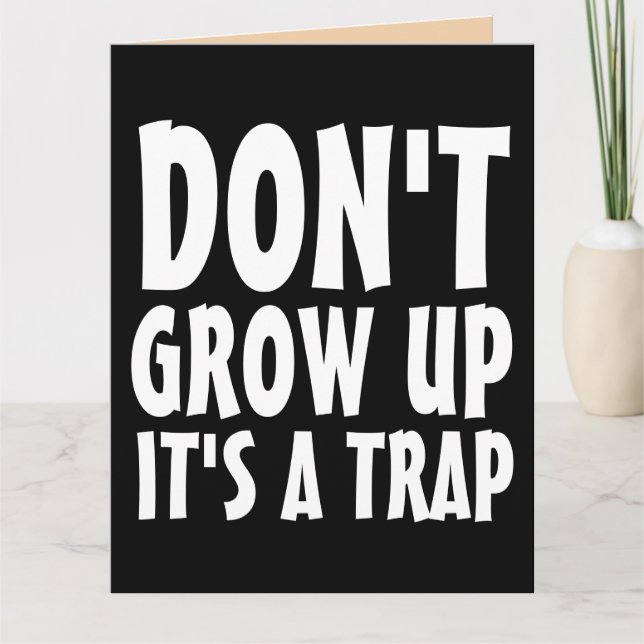 NO CREZCA GRANDES TARJETAS DE CUMPLEAÑOS (Anverso)