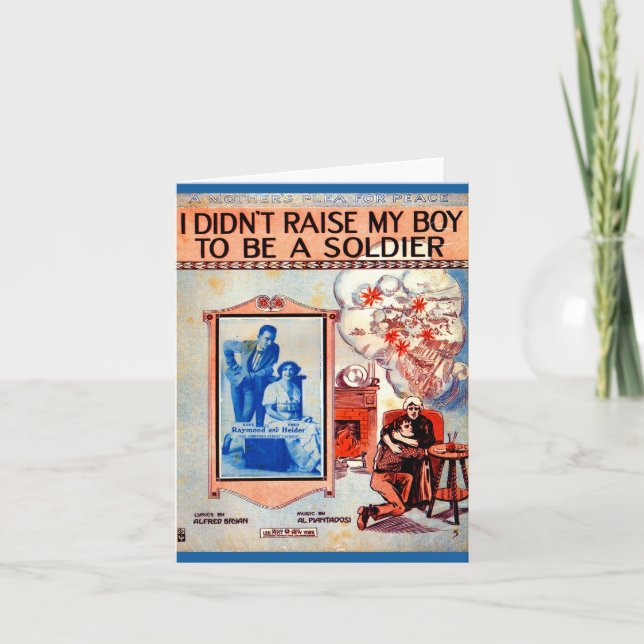 No crié a mi hijo para ser una partitura de papel  (Anverso)