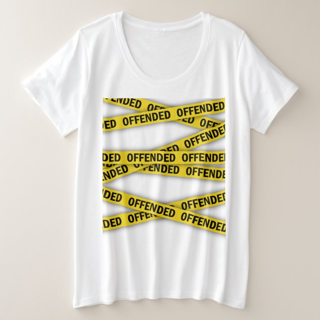 No cruzar cinta de policía me ofende (Anverso del diseño)