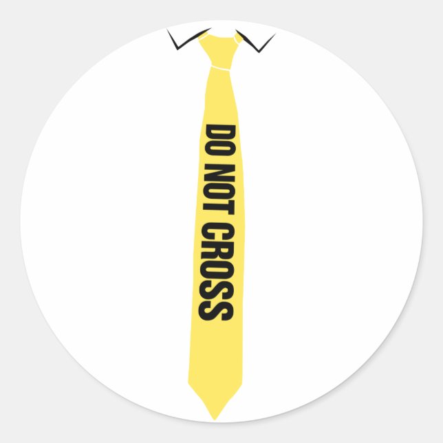 No cruzar Pegatinas (Anverso)