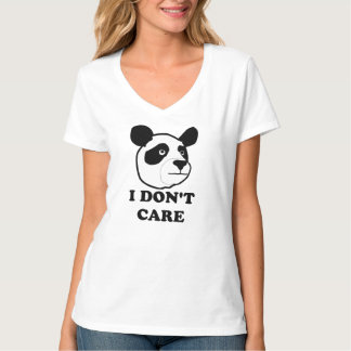 No cuido. camiseta divertida de la panda