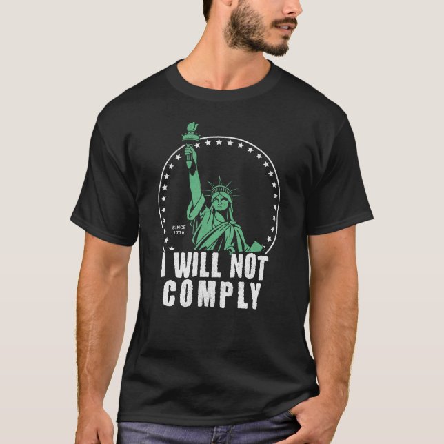 No cumpliré la camiseta de Liberty (Anverso)