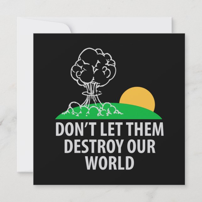 No dejen que destruyan nuestro mundo (Anverso)