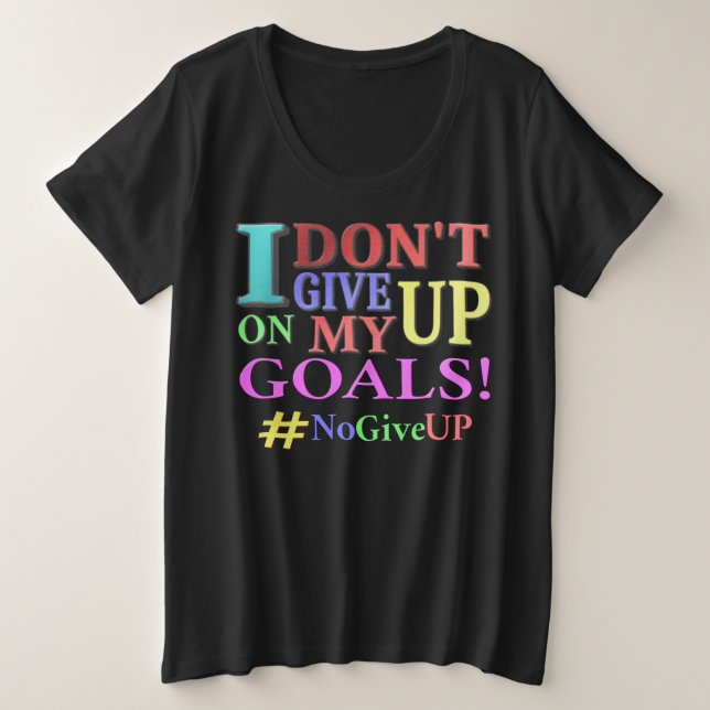 "NO DEJES DE DAR OBJETIVOS". Diseño. ¡Hazte con un (Anverso del diseño)