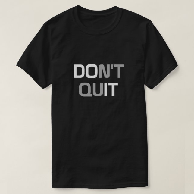 No dejes la camiseta (Diseño del anverso)