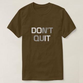 No dejes la camiseta