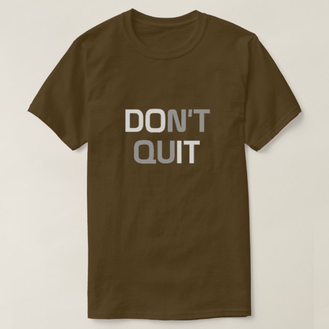 No dejes la camiseta (Diseño del anverso)