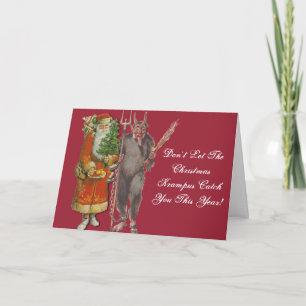 No dejes que Krampus consiga tu tarjeta de Navidad