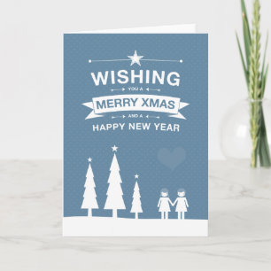 No derecho feliz tarjeta de Navidad del diseño