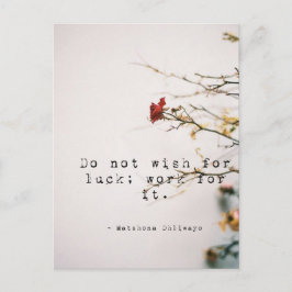 No desear una postal Inspiradora por suerte