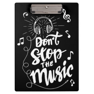 No detener el portapapeles de música
