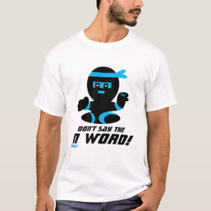 No diga la camiseta de la palabra de N