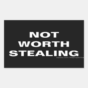 No digno del robo de los pegatinas