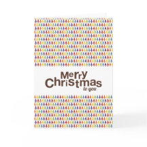 No diseño recto Tarjeta de árbol de Navidad Arcoir