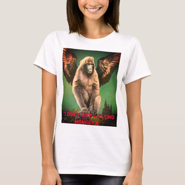 No doy camiseta de mujer de mono volador (Anverso)