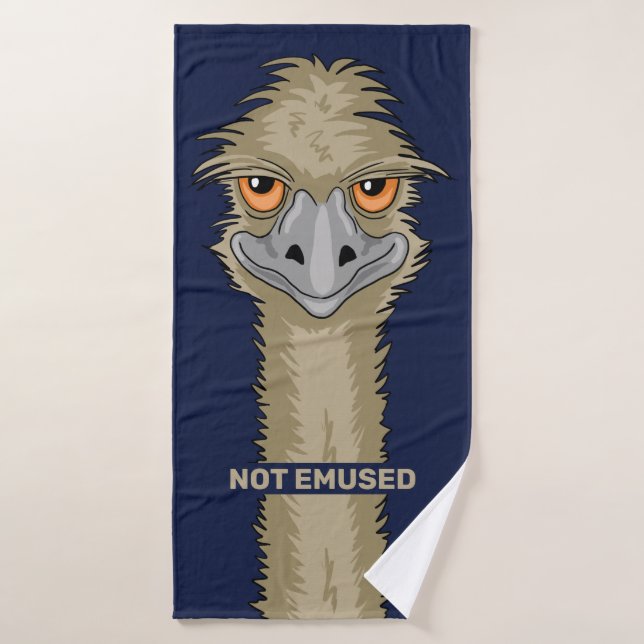 No Empleado Gracioso Emu Pun (Toalla de baño)