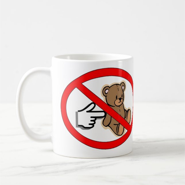 No empuje la taza del oso (Izquierda)