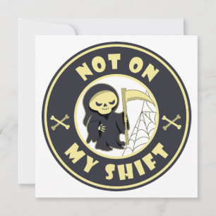 No en mi cita de Halloween de Grim Reaper