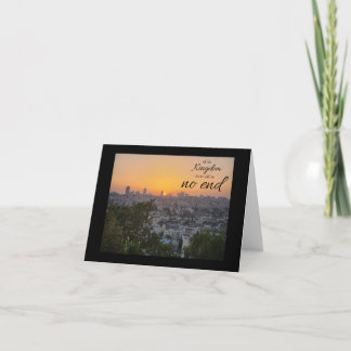 No End to His Kingdom Folded Note Card