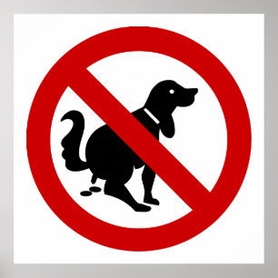 NO ensuciar con heces de perro ⚠ Señal tailandesa 