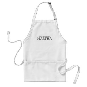 No ensucie con el delantal de Martha