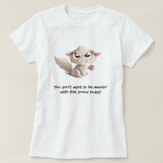No ensucie con esta camiseta del gatito