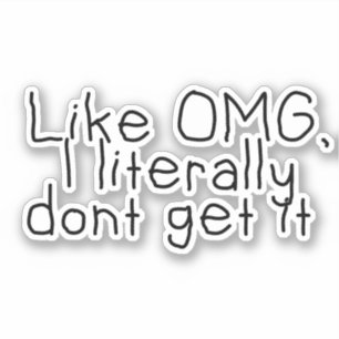 No entiendo a la Pegatina de citas graciosas