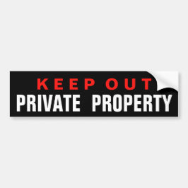 NO ENTRE PROPIEDAD PRIVADA CALCOMANÍA BRILLANTE