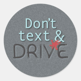 No enviar mensajes de texto y conducir Pegatinas