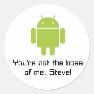¡No eres el jefe de mí, Steve! pegatinas