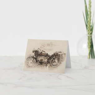 No eres la vieja tarjeta de cumpleaños de motocicl