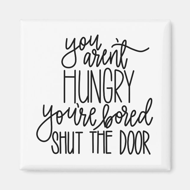 No eres un imán hambriento (Frente)