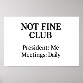 No es buen club - imagen de arte en pared