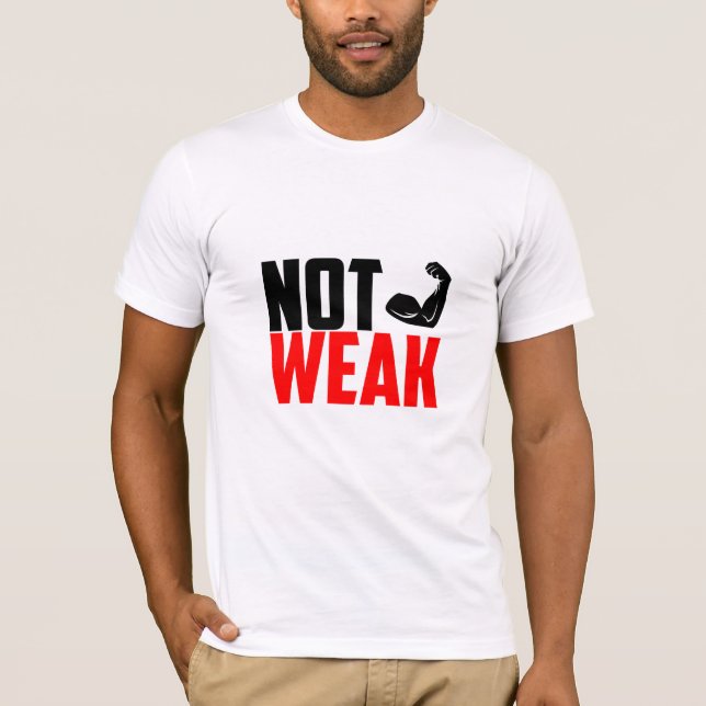 No es débil - Camiseta Gym (Anverso)