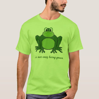 No es el ser fácil verde - camiseta de la rana